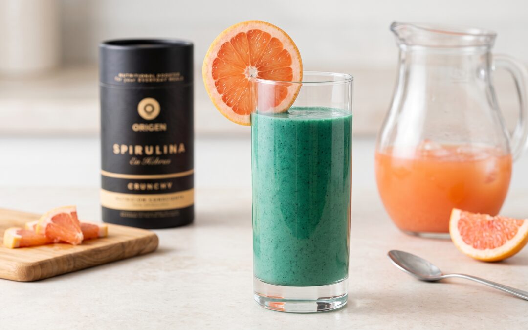 Cómo Incorporar Spirulina en Hebras a tus Recetas Diarias: Limonada de Pomelo